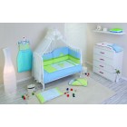 Постельный комплект + балдахин Nino Erizo Blue 